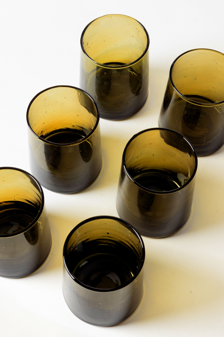 Set Talia – 6 verres Ambre Flow