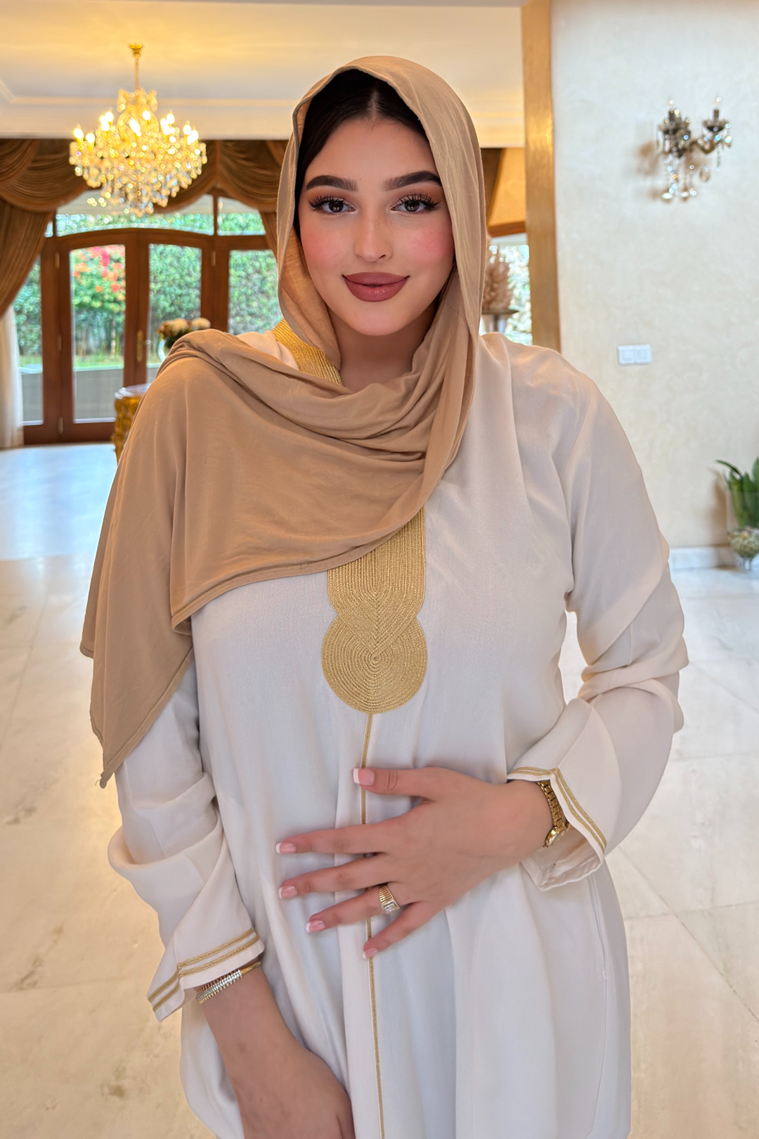 Zahra – Caftan en Coton Marocain