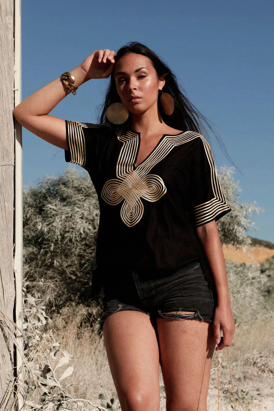 Aïcha – Moroccan Oversized Cotton Shirt