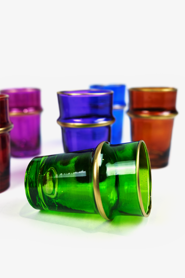 Set Colorées – 6 verres Beldi multicolores