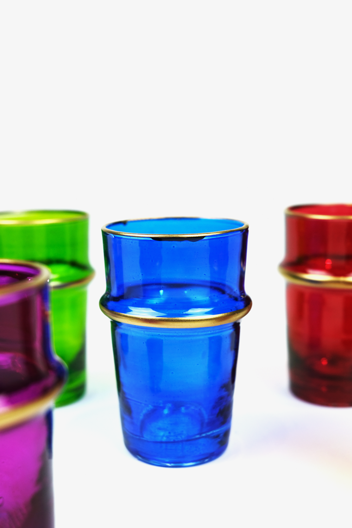Set Colorées – 6 verres Beldi multicolores