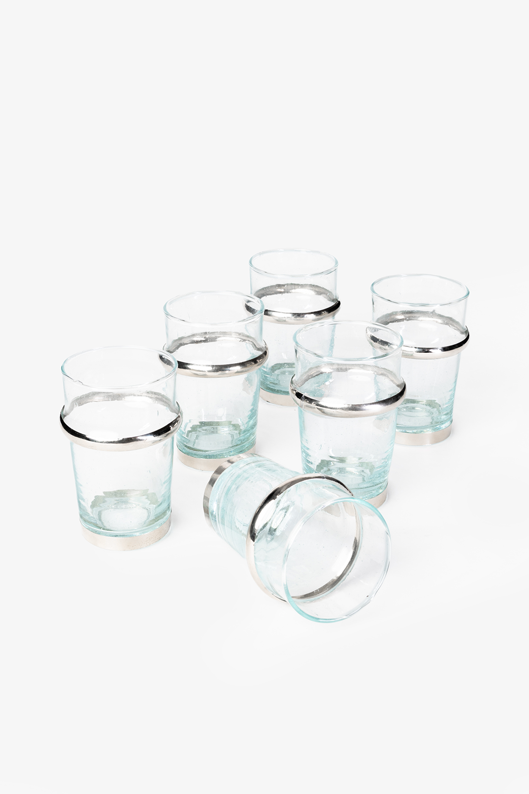 Set Beldi Luxe – 6 verres argentés