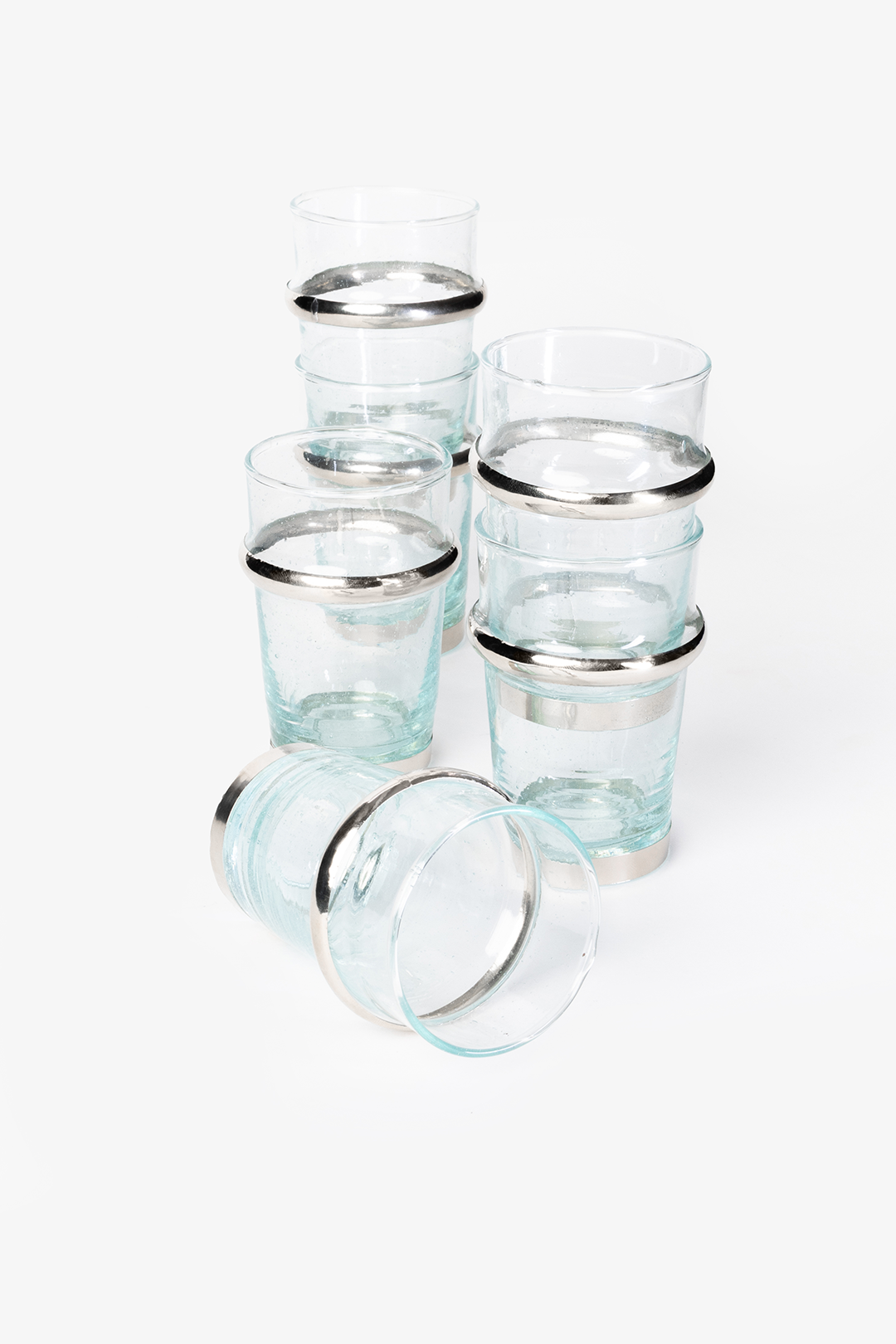 Set Beldi Luxe – 6 verres argentés