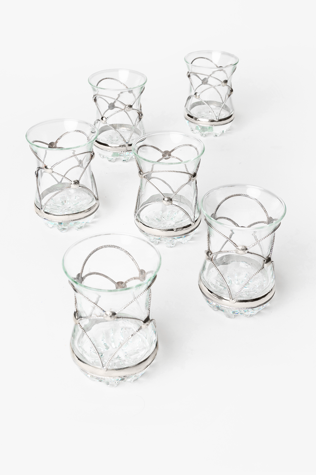 Set Mimouna – 6 verres traditionnels en argent