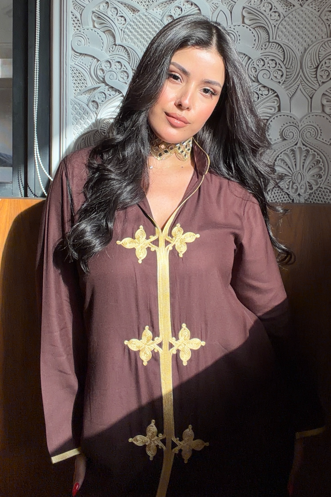 Nayla – Caftan en Coton Marocain