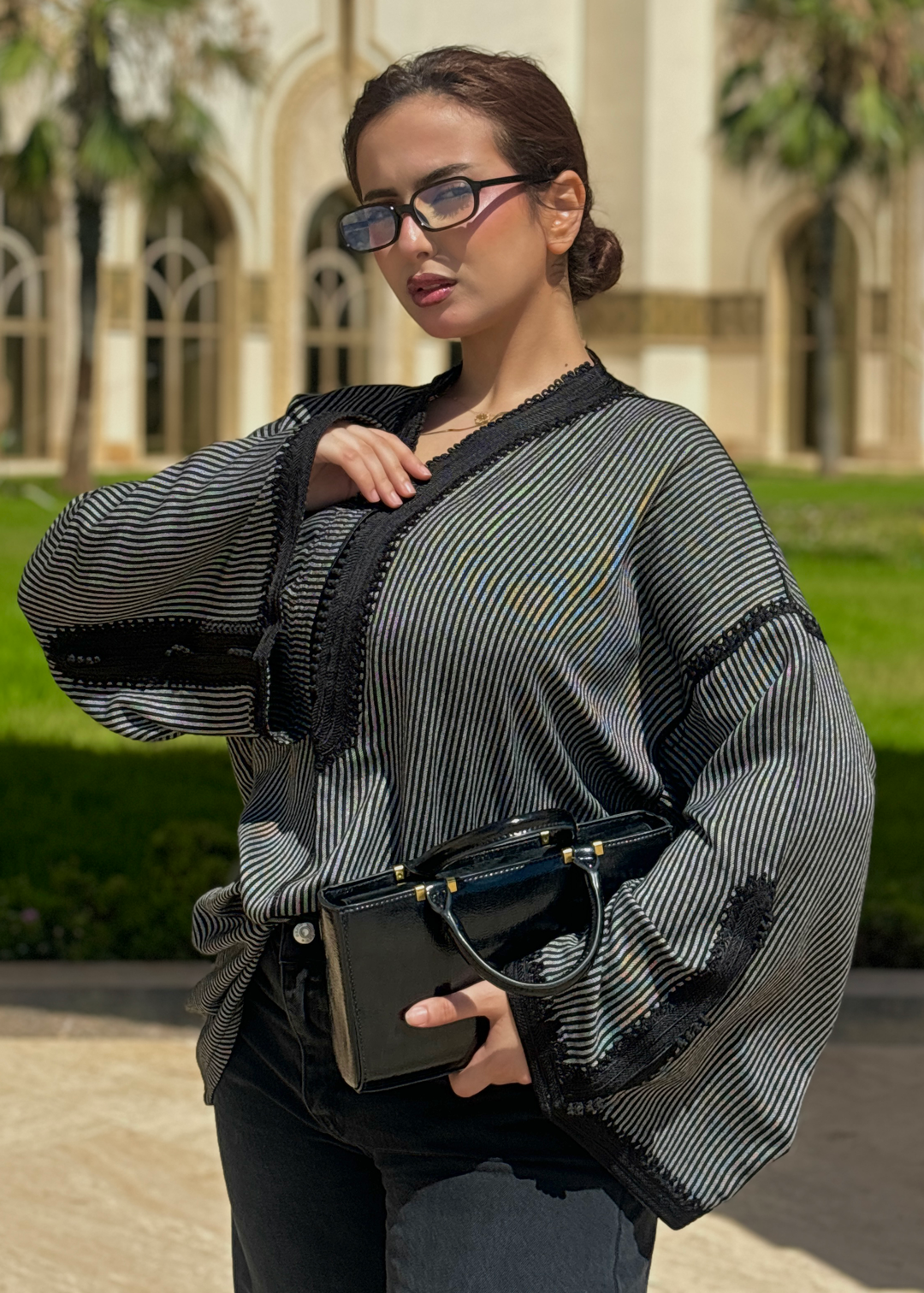 Nassiya – Tunique Marocaine en Coton-Lin