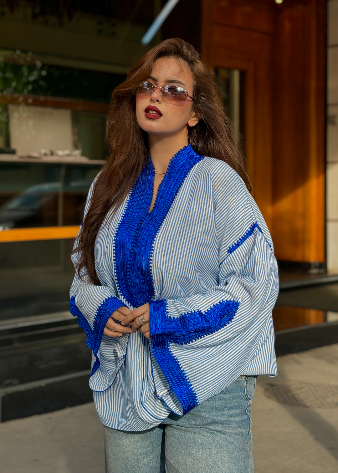 Nassiya – Tunique Marocaine en Coton-Lin