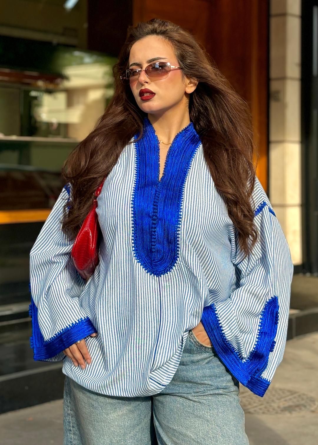 Nassiya – Tunique Marocaine en Coton-Lin