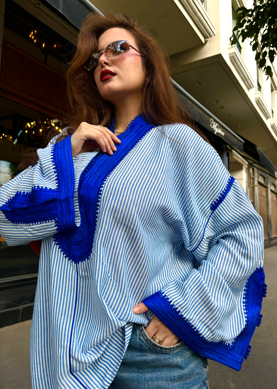 Nassiya – Tunique Marocaine en Coton-Lin