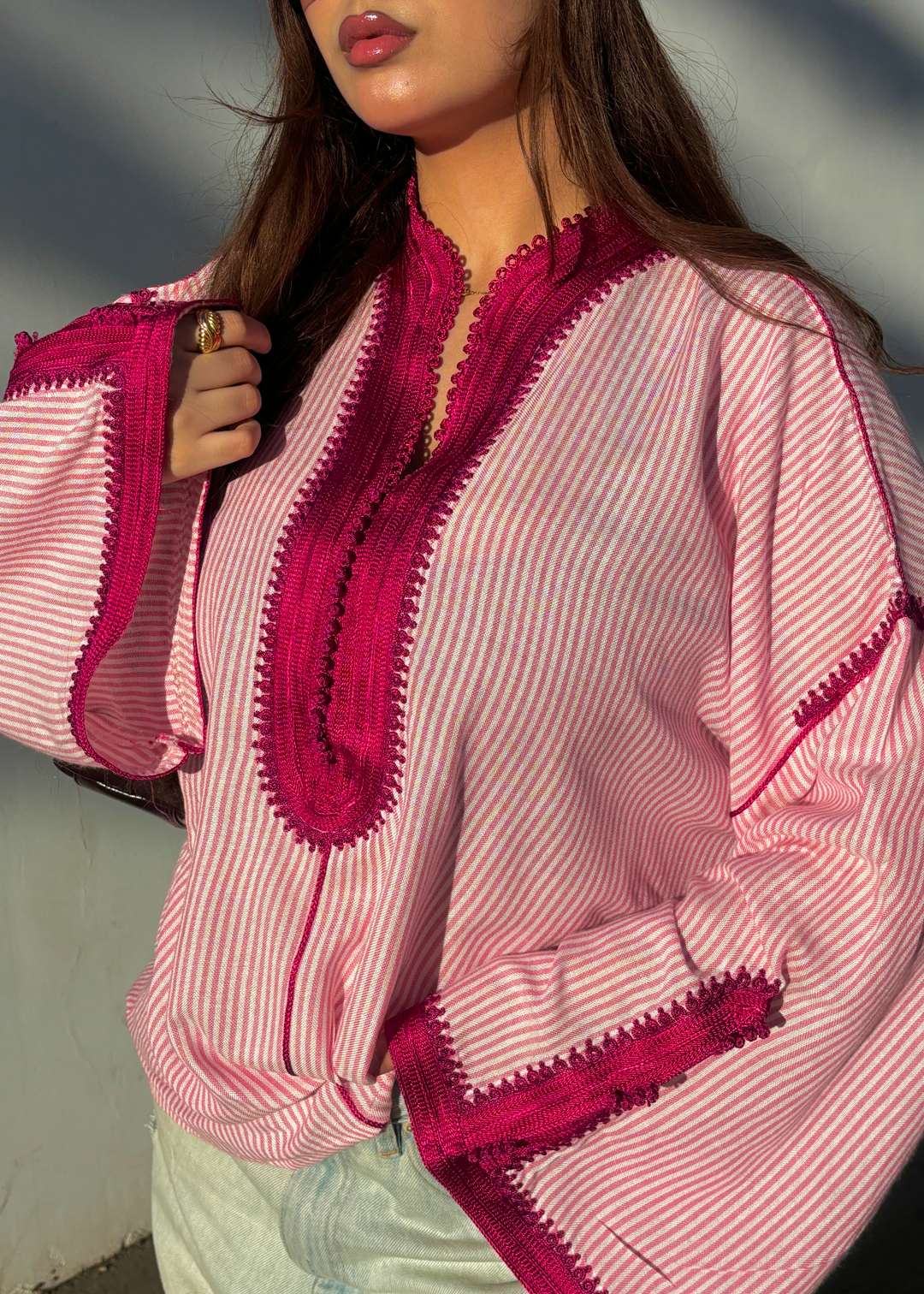 Nassiya – Tunique Marocaine en Coton-Lin