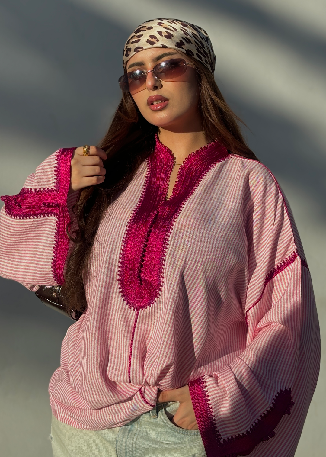 Nassiya – Tunique Marocaine en Coton-Lin