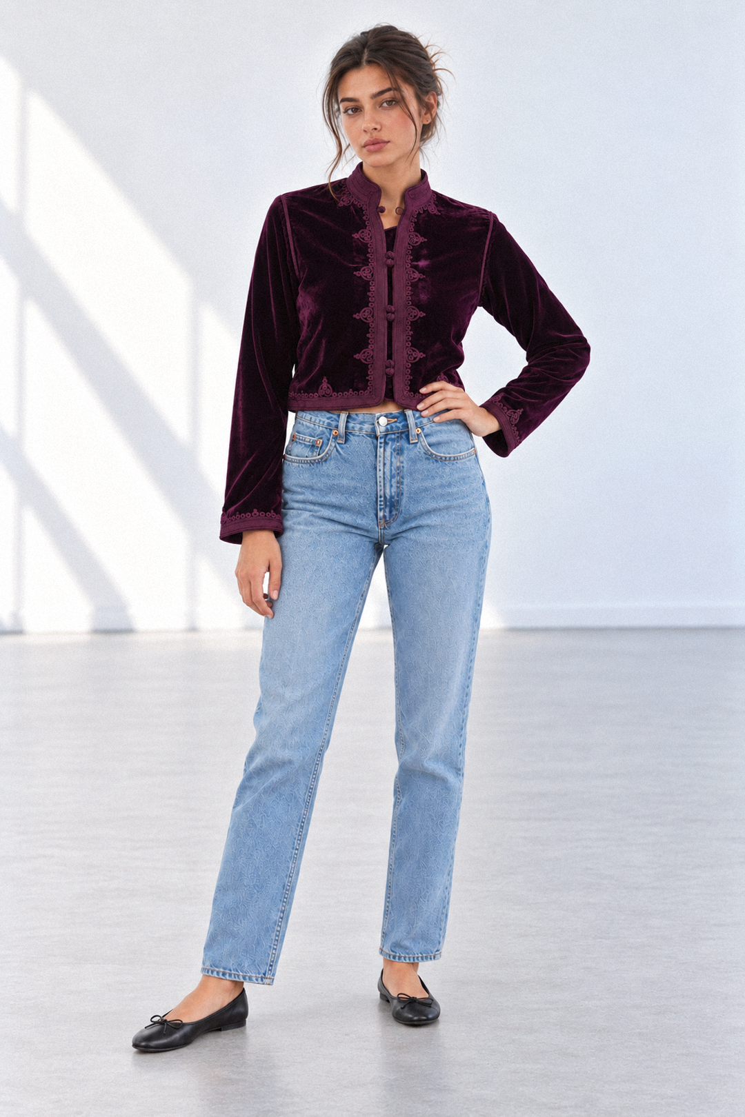 Spanca – Bolero en velours marocain