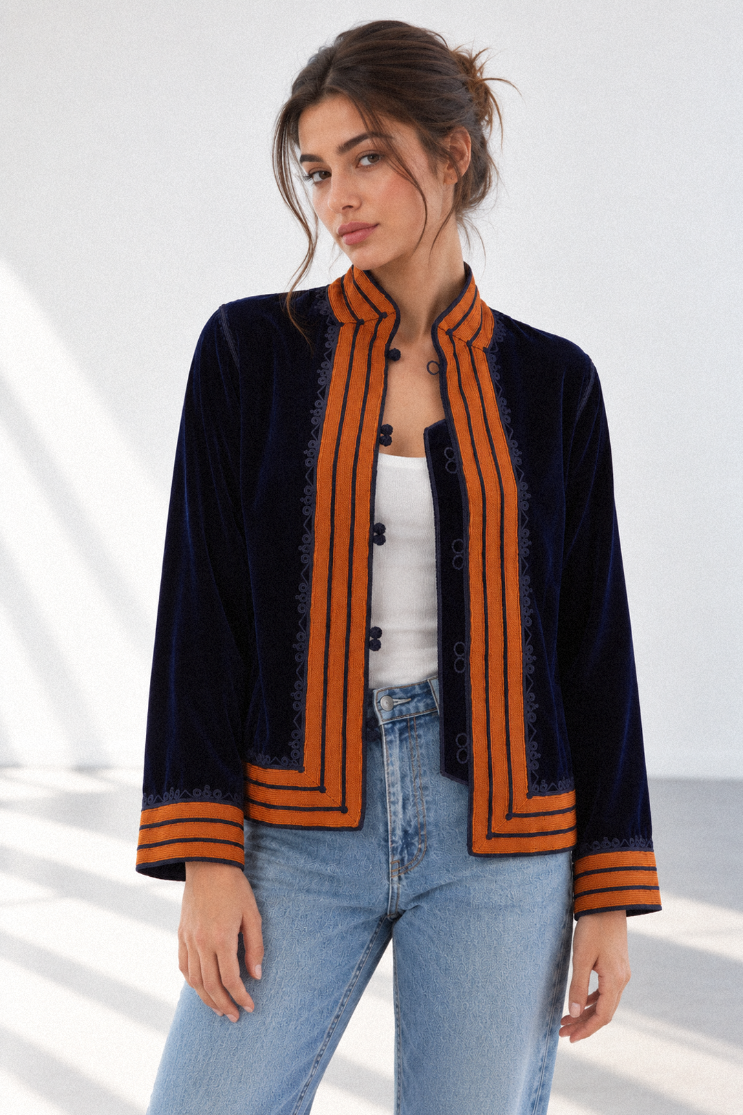 Toraya – Veste en velours marocain