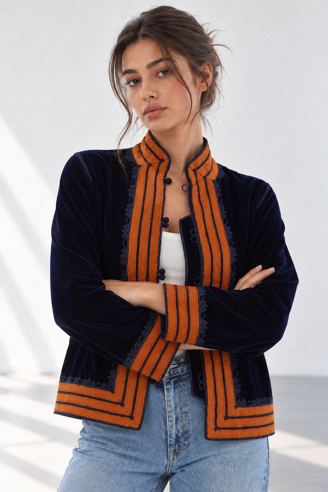 Toraya – Veste en velours marocain