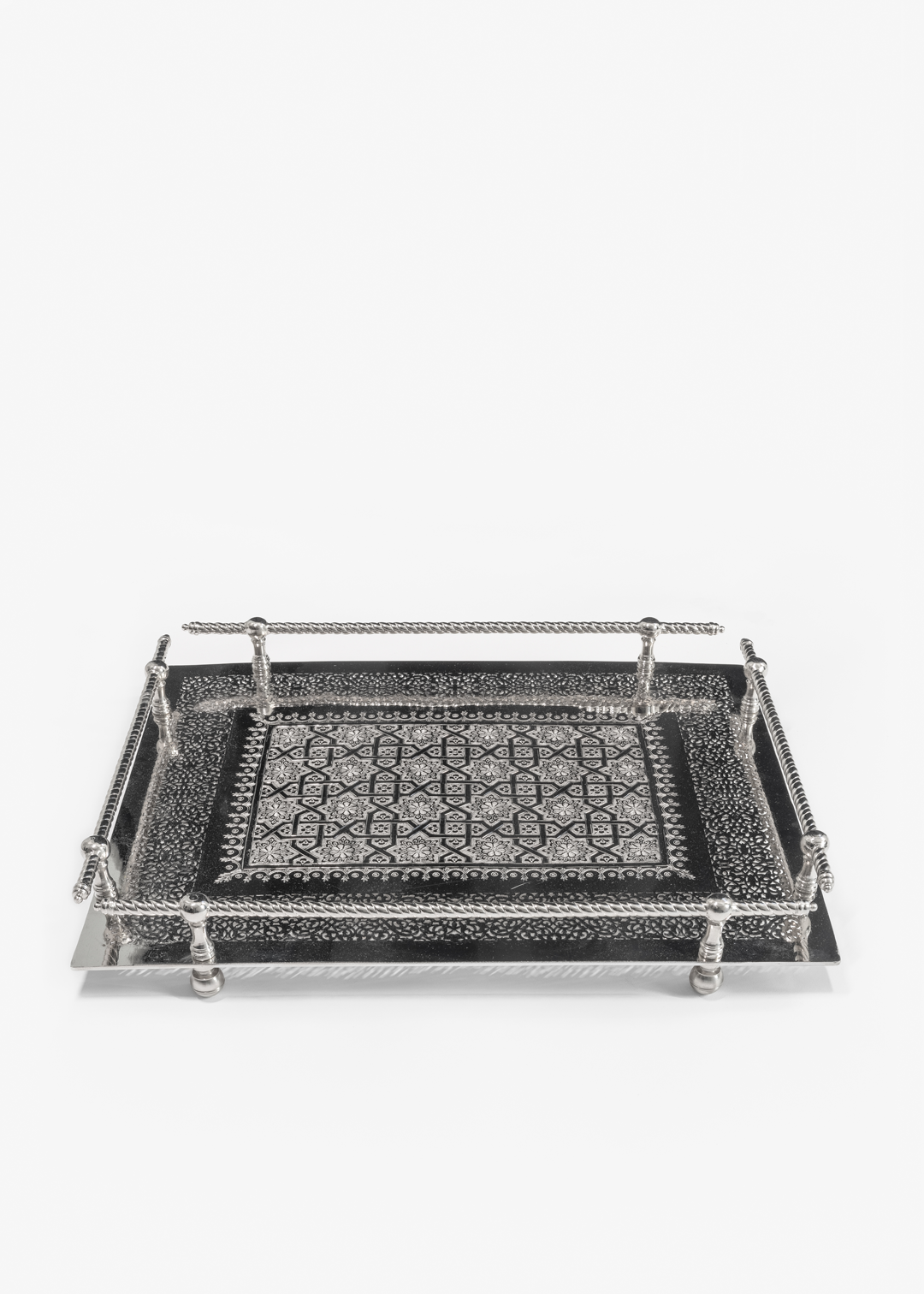 Hassna – Plateau marocain de luxe aux gravures traditionnelles