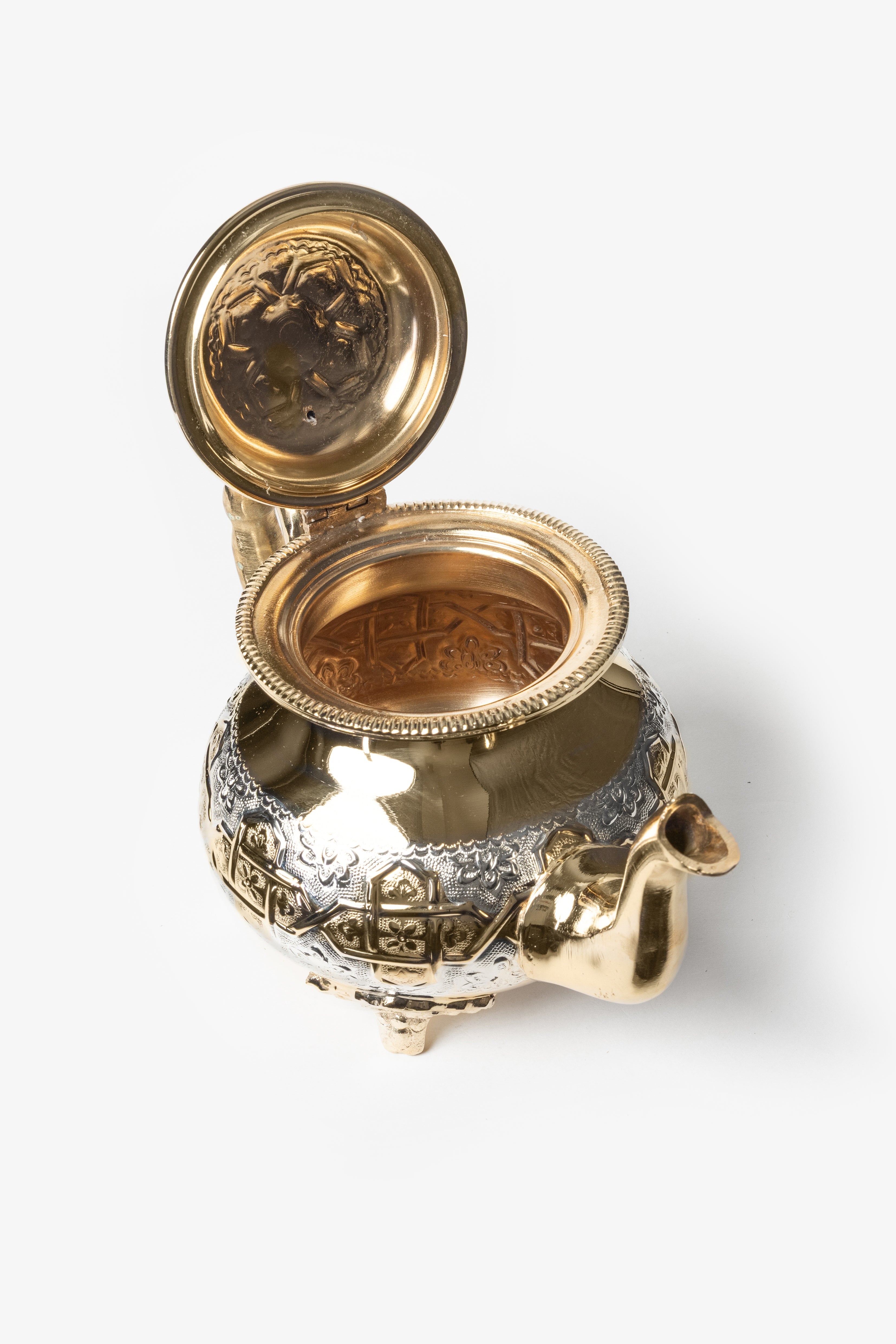 Faris Deluxe – Théière Marocaine à Pieds avec Gravures Traditionnelles